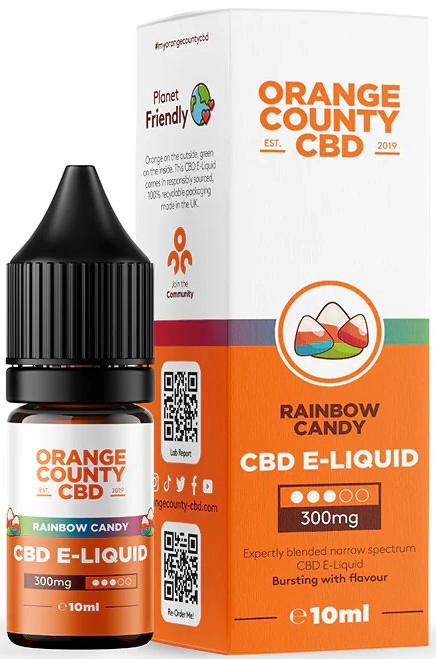 Orange County CBD E-Liquid Regenboog Snoep